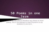 50 Poems in one Term