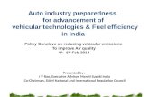 Auto  industry preparedness  for advancement of vehicular technologies &  Fuel  efficiency in India