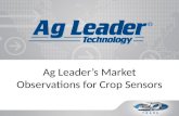 Ag Leader’s Market Observations for Crop Sensors