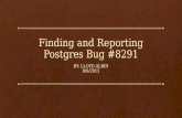 Finding and Reporting Postgres Bug # 8291