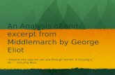 An Analysis of and excerpt from Middlemarch by George Eliot