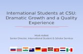 Mark  Hallett Senior Director, International Student & Scholar Services