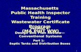 Massachusetts  Public Health Inspector Training Wastewater Certificate Program  (MA PHIT WW)