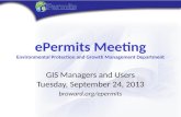 ePermits Meeting Environmental Protection and Growth Management Department