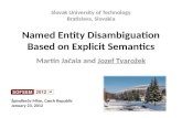 Named Entity Disambiguation Based on Explicit Semantics