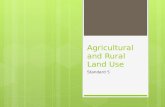 Agricultural and Rural Land Use