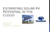 Estimating solar  pv  potential in the cloud