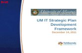 UM IT Strategic Plan  Development Framework December 14, 2011