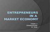 Entrepreneurs in a  Market Economy