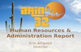 Human Resources & Administration Report