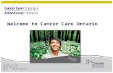 Welcome to Cancer Care Ontario