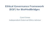 Ethical Governance Framework (EGF) for  BioMedBridges
