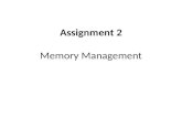 Assignment 2 Memory Management