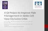 A QI Project to Improve Pain Management in Sickle Cell  Vaso -Occlusive Crisis