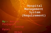 Hospital Management  System (Requirement)