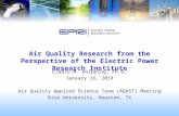 Air  Quality Research  from the  Perspective  of the Electric Power Research Institute