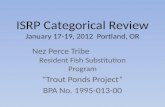 ISRP Categorical Review January 17-19, 2012  Portland, OR