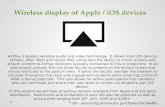 Wireless display of Apple / iOS  devices