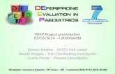 DEEP  Project  presentation 03/ 03 /2014 – Caltanissetta