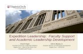 Expedition Leadership:   Faculty Support and Academic Leadership Development