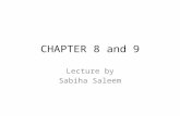 CHAPTER 8 and 9