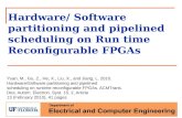 Hardware/ Software partitioning and pipelined scheduling on Run time Reconfigurable  FPGAs