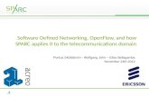 Software-Defined Networking, OpenFlow, and how SPARC applies it to the telecommunications domain