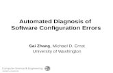 Automated Diagnosis of  Software Configuration Errors