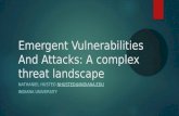 Emergent Vulnerabilities And Attacks: A complex threat  landscape
