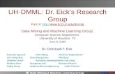 UH-DMML:  Dr.  Eick’s  Research Group Part of:  http: