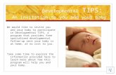 Developmental  TIPS:  An invitation to you and your baby
