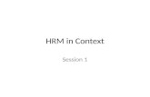 HRM in Context