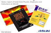 Status report of Solid State Physics, Biophysics and Collections at ISOLDE