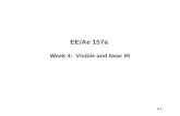 EE/Ae 157a  Week 4:  Visible and Near IR