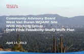 Community Advisory Board West Van Buren WQARF Site WVB Working Group -  Draft Final Feasibility Study Work Plan