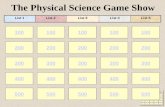 The Physical Science Game Show