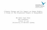 Climate Change and Its Impact on Human Rights: A Study on the Displaced People in Bangladesh