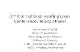 2 nd  International Hearing Loop Conference:  Telecoil  Panel