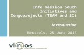 Info  session  South  Initiatives and Congoprojects  (TEAM  and  SI)  Introduction