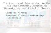 The History of Advertising in the Hip-Hop Community Addressing Stereotyping and Social Influence