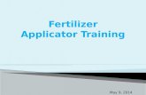 Fertilizer Applicator Training