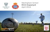 Warlingham  School RCD Espanyol April 2014