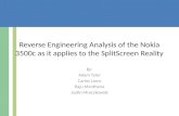 Reverse Engineering Analysis of the Nokia 3500c as it applies to the  SplitScreen  Reality