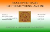 FINGER  PRINT BASED  ELECTRONIC VOTING MACHINE