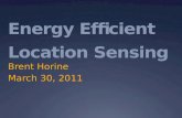Energy Efficient Location Sensing