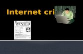 Internet crime