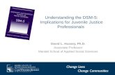 Understanding the DSM-5: Implications for Juvenile Justice Professionals