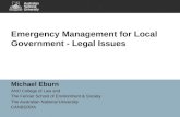 Emergency Management for Local Government - Legal Issues