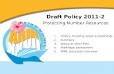 Draft Policy 2011-2 Protecting Number Resources