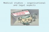 Medical studies  –  organisational and legal aspects